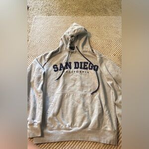 San Diego California Gray Hoodie